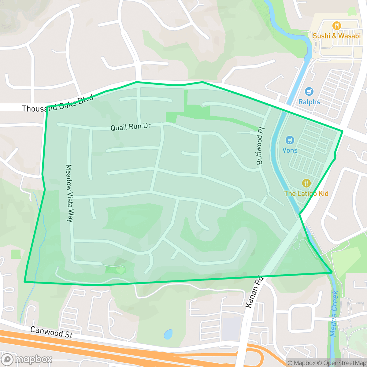 Map showing the location of Midtown, Agoura Hills, CA