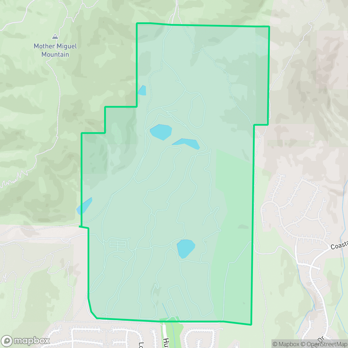 Map showing the location of Golf Course, Chula Vista, CA