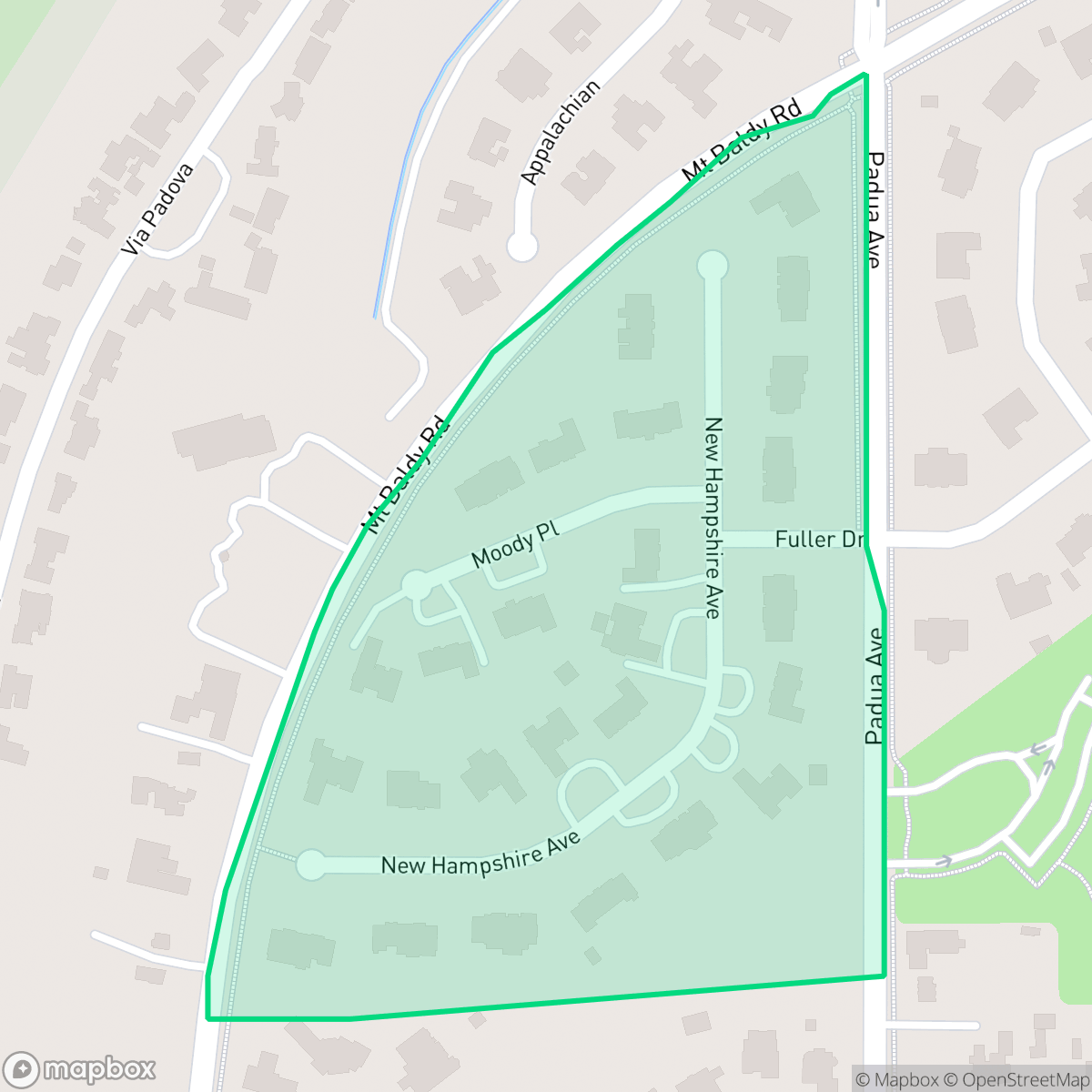 Map showing the location of Chanteclair, Claremont, CA