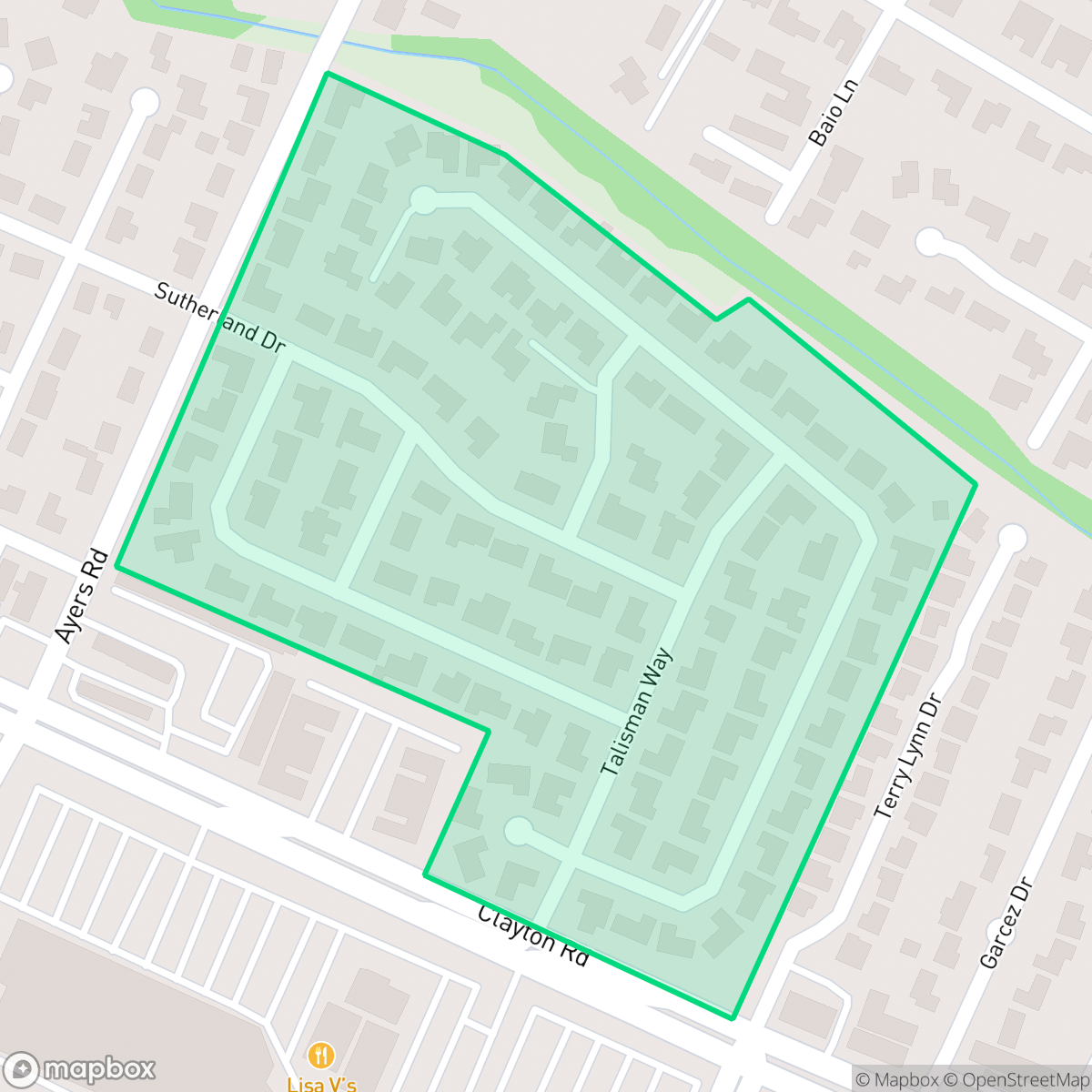 Map showing the location of Rose Glen, Concord, CA
