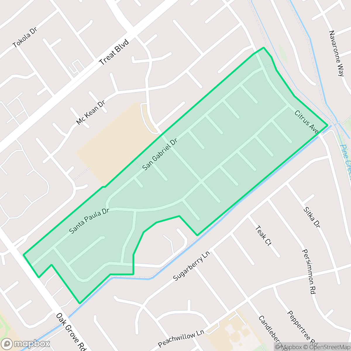 Map showing the location of Ygnacio Wood, Concord, CA