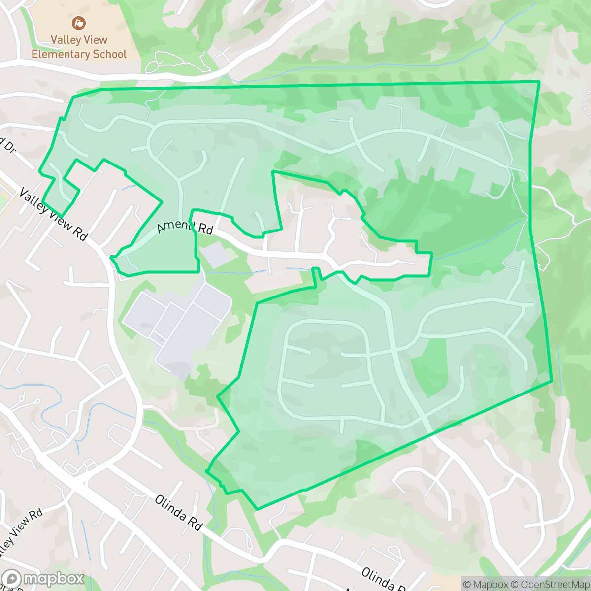 Map showing the location of El Sobrante Hills, El Sobrante, CA