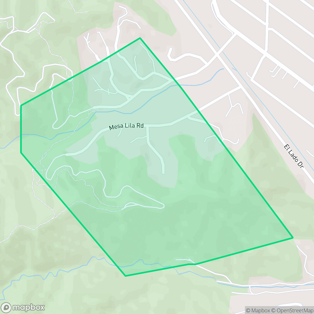 Map showing the location of Whiting Woods, Glendale, CA