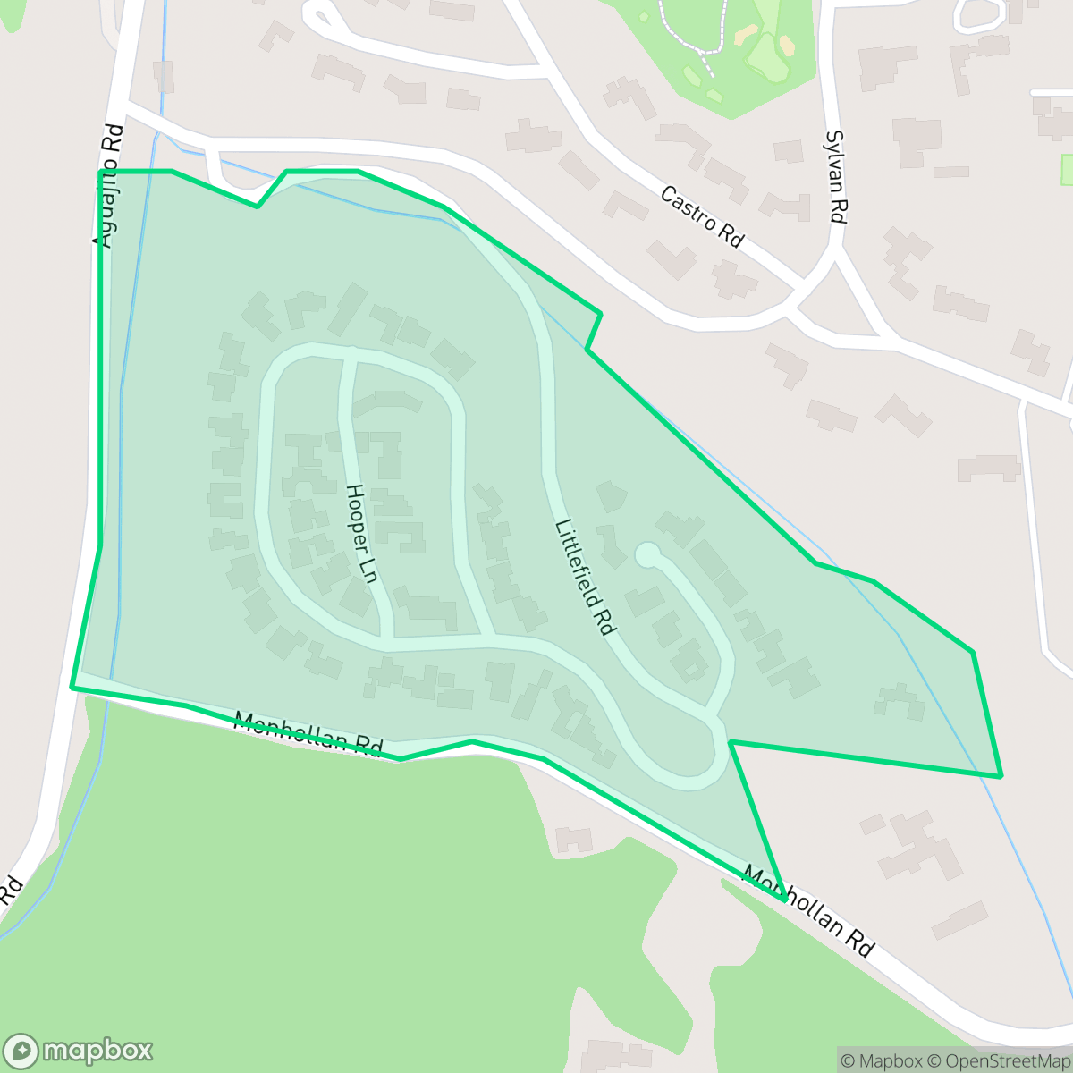 Map showing the location of Aguajito Oaks, Monterey, CA