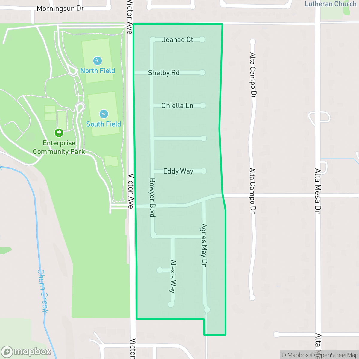 Map showing the location of Victor Estates, Redding, CA