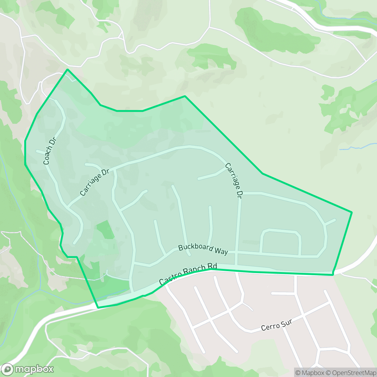 Map showing the location of Carriage Hills North, Richmond, CA