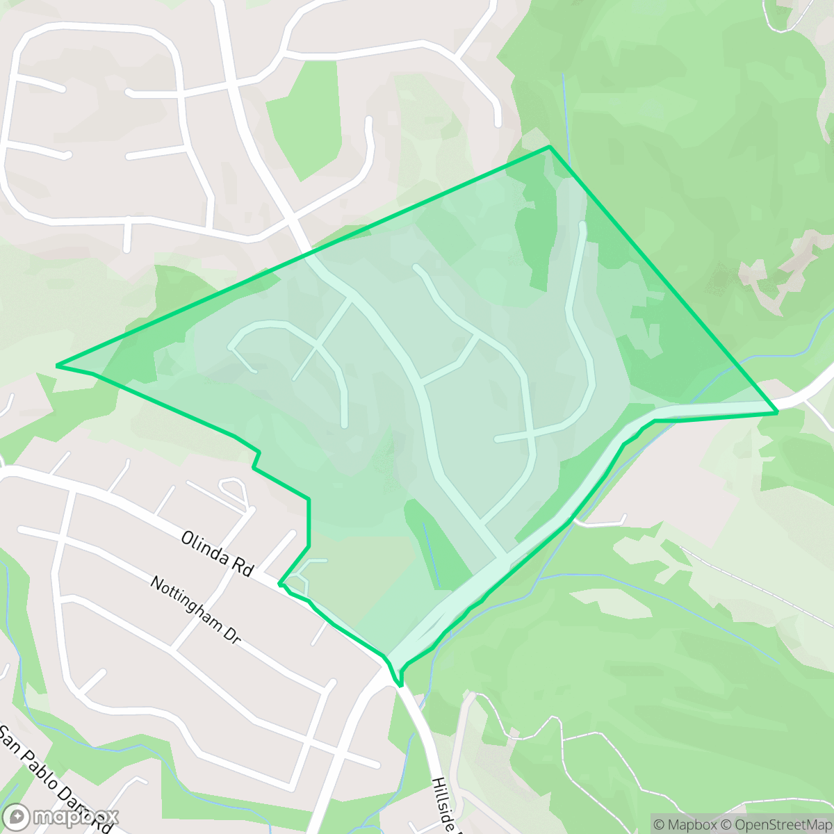 Map showing the location of Greenbriar, Richmond, CA
