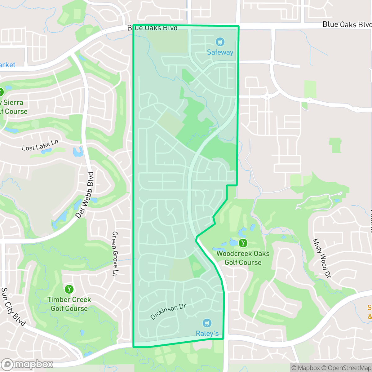 Map showing the location of Quail Glen, Roseville, CA