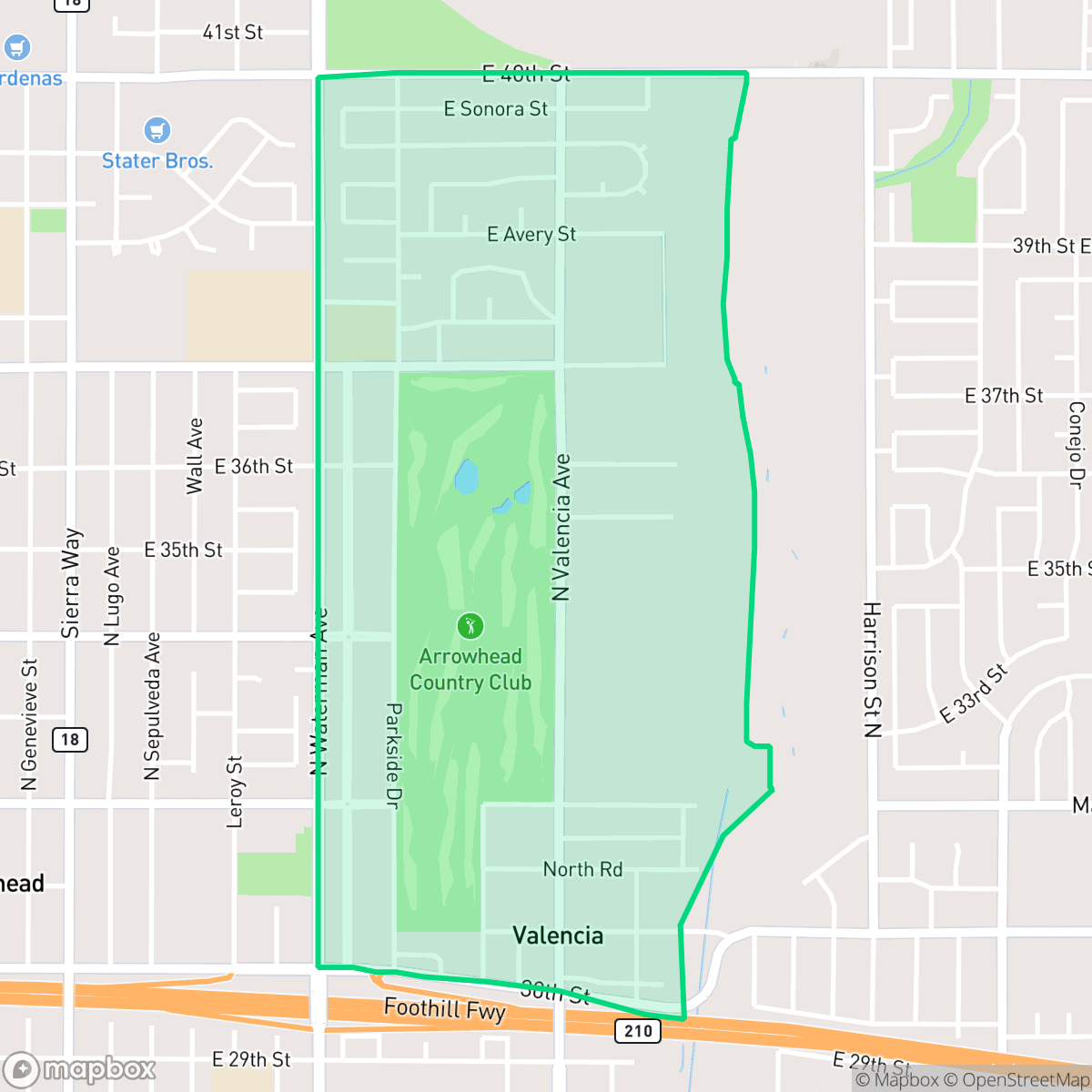 Map showing the location of Nena, San Bernardino, CA