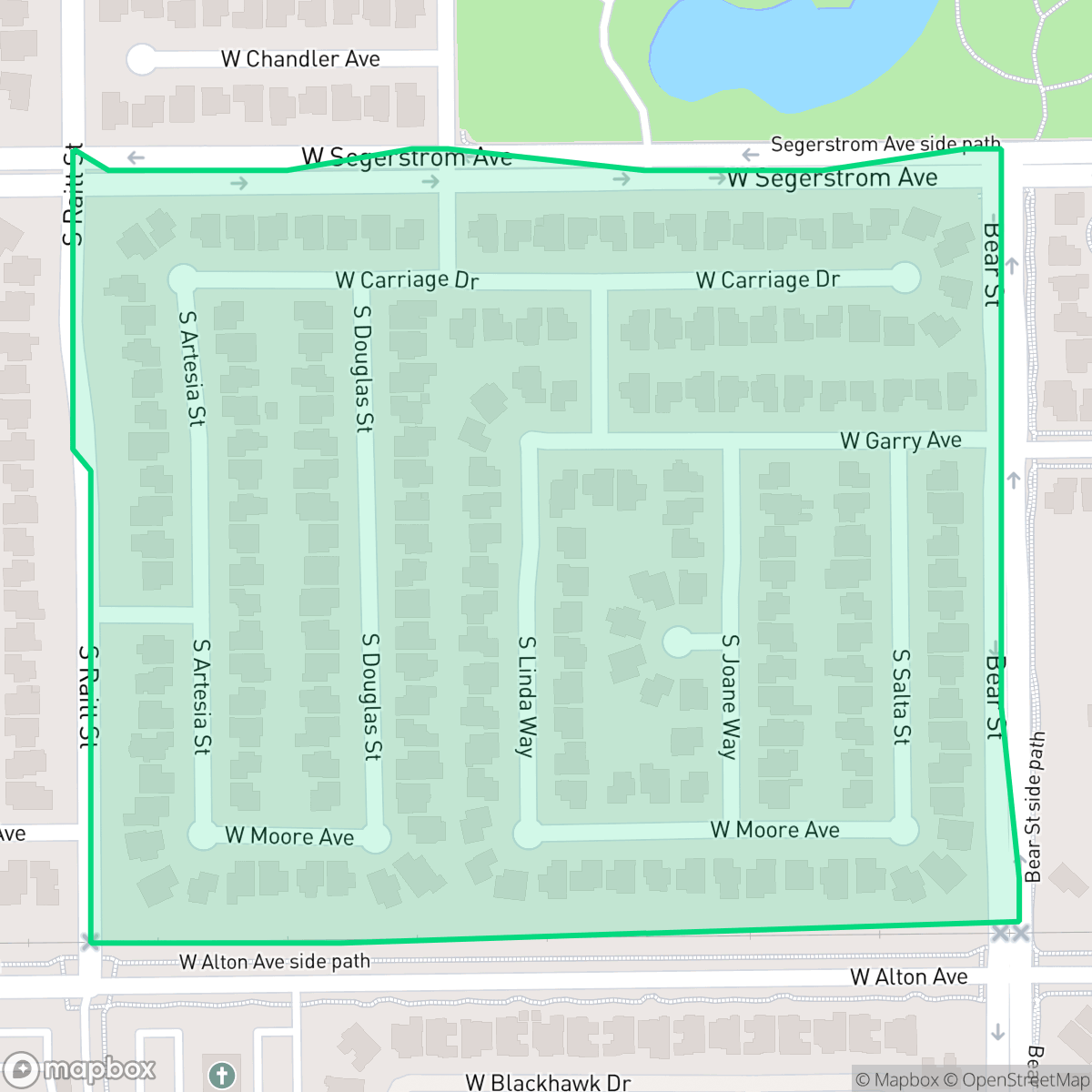 Map showing the location of Metro Classic, Santa Ana, CA