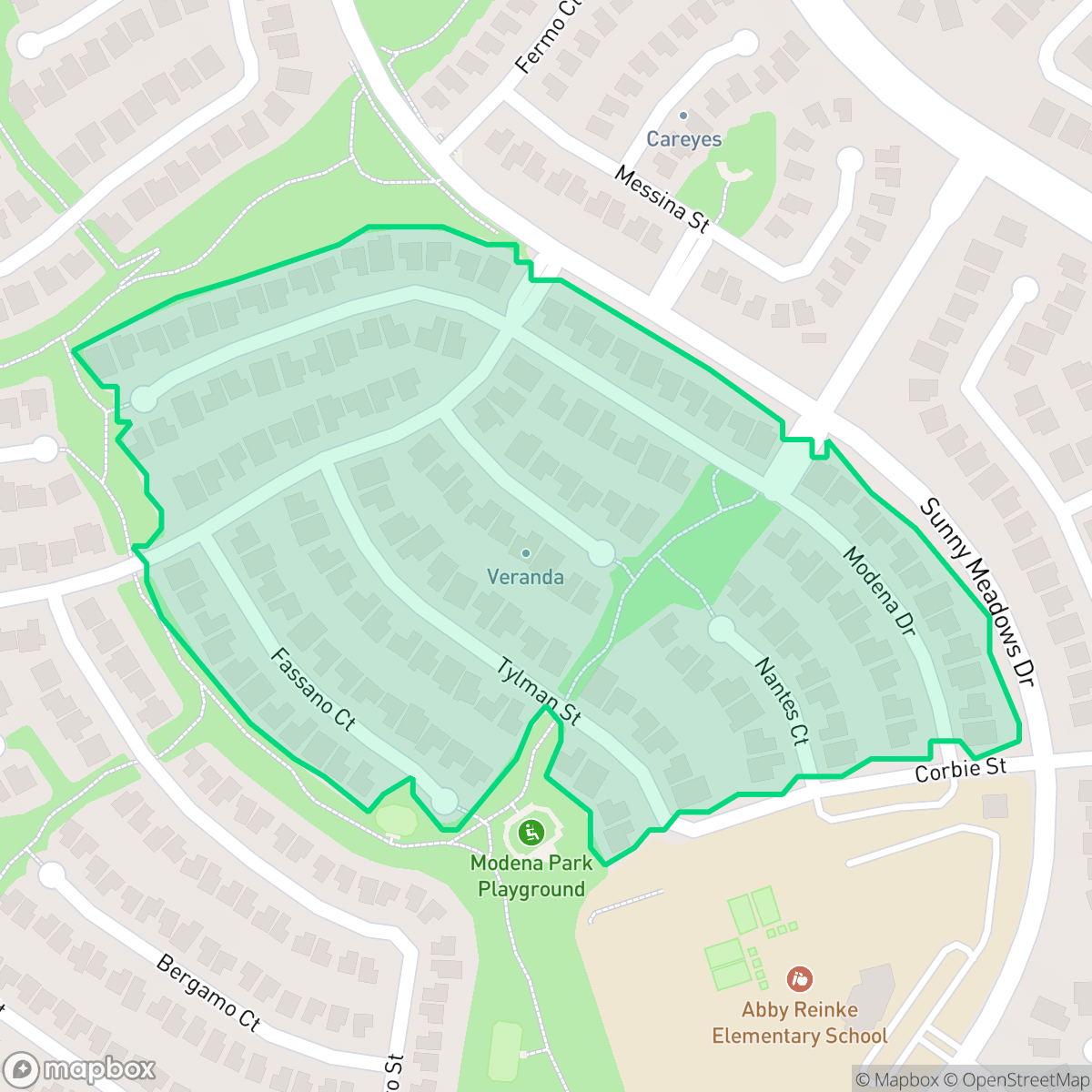 Map showing the location of Veranda, Temecula, CA