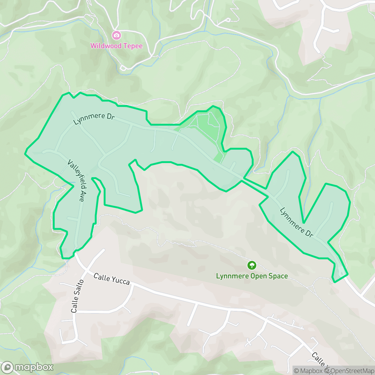 Map showing the location of Lynnmere, Thousand Oaks, CA