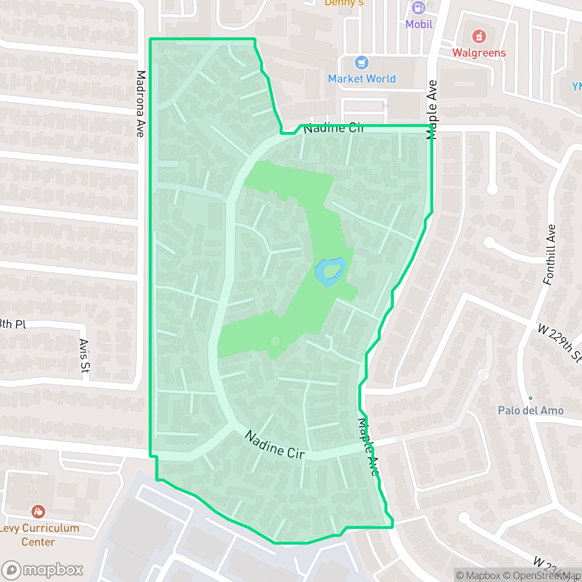 Map showing the location of New Horizons South Bay, Torrance, CA