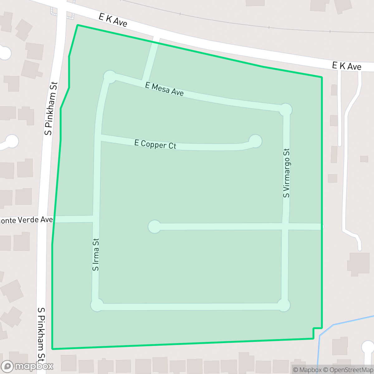 Map showing the location of Vista del Sol, Visalia, CA