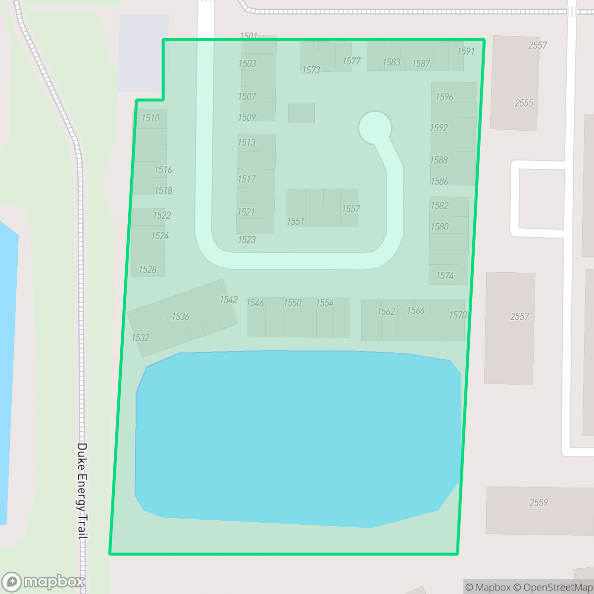 Map showing the location of Chateaux de Ville Homeowners Association, Clearwater, FL