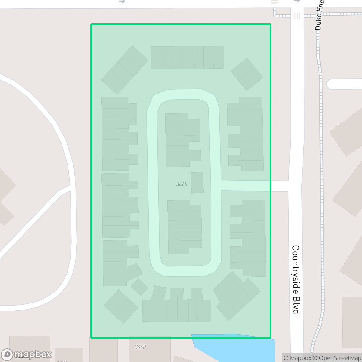 Map showing the location of Countryside Woods HOA, Inc, Clearwater, FL