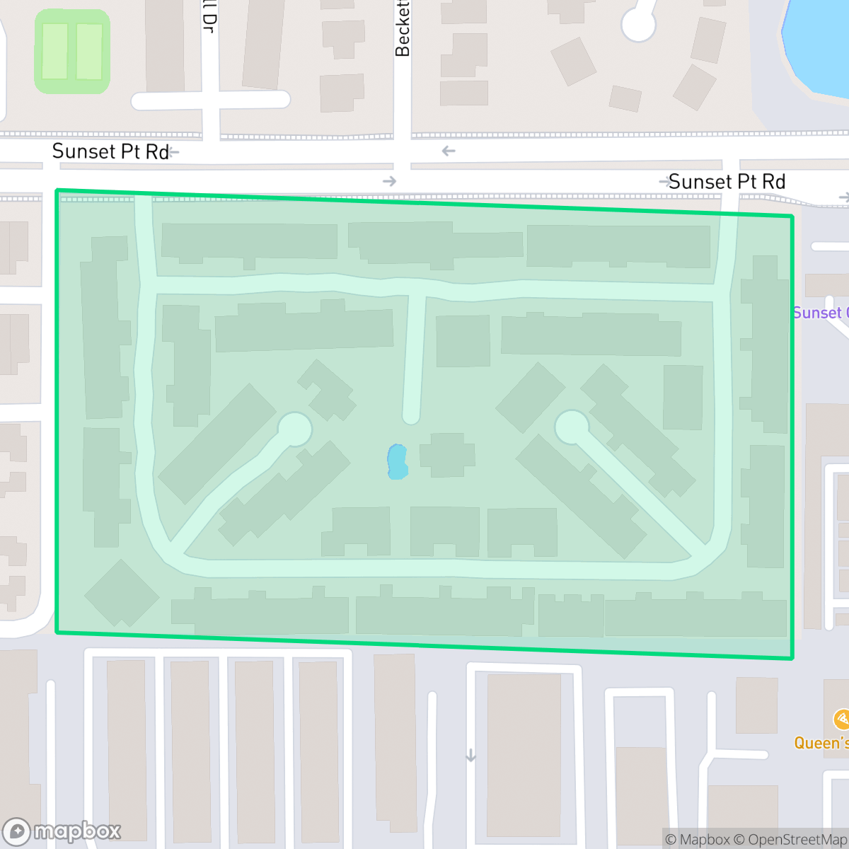 Map showing the location of Raintree Village Condominium Association, Clearwater, FL
