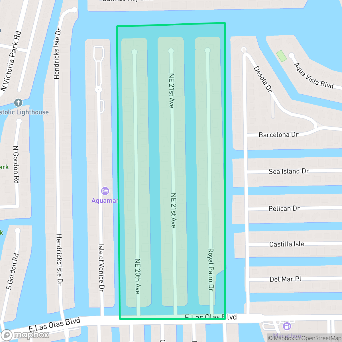 Map showing the location of Nurmi Isles, Fort Lauderdale, FL