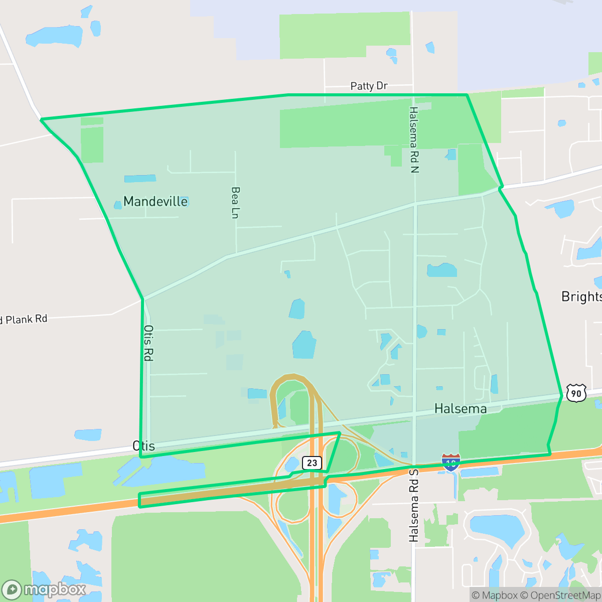 Map showing the location of Otis, Jacksonville, FL