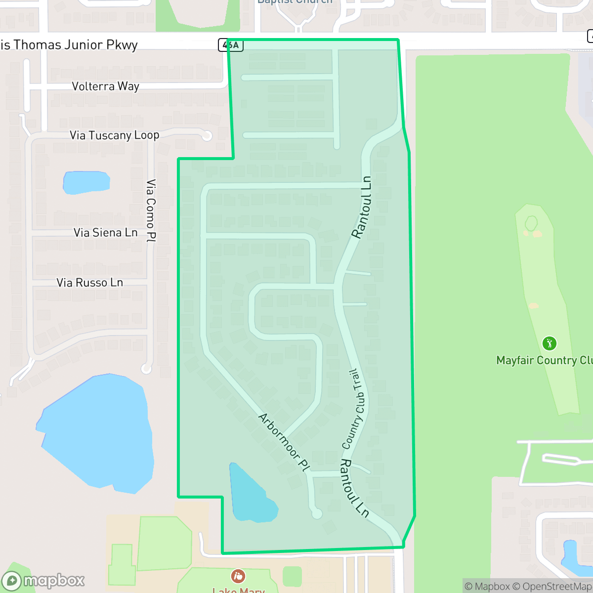 Map showing the location of Reserve at Lake Mary, Lake Mary, FL