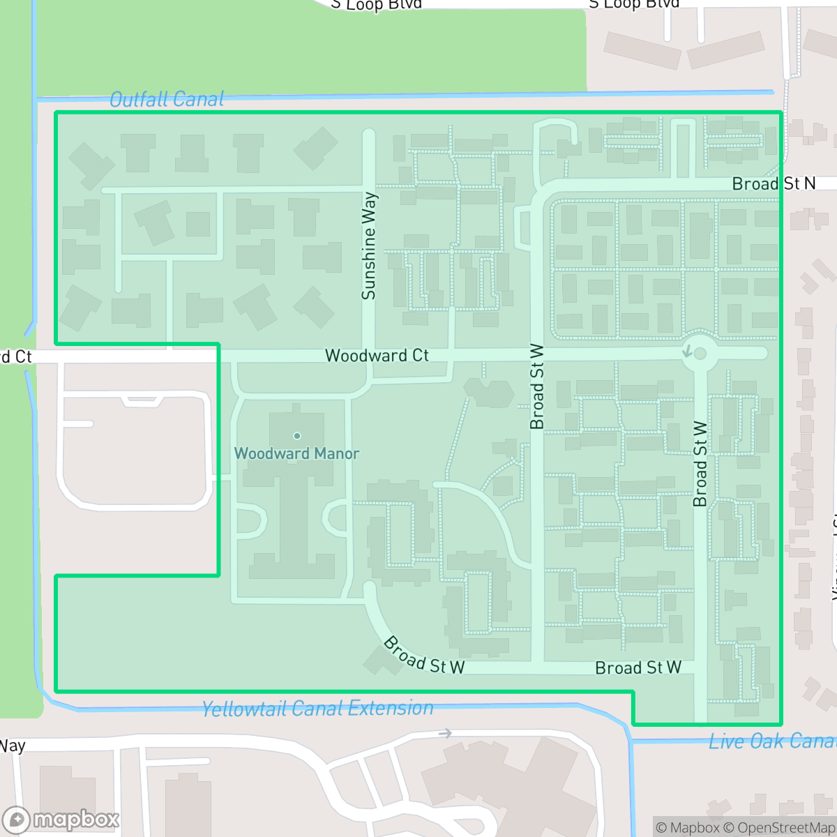 Map showing the location of Presbyterian Homes, Lehigh Acres, FL