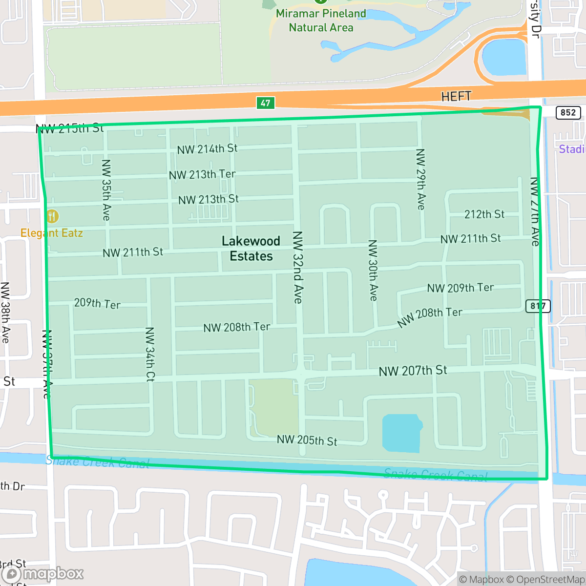 Map showing the location of North County- Riverdale, Miami Gardens, FL