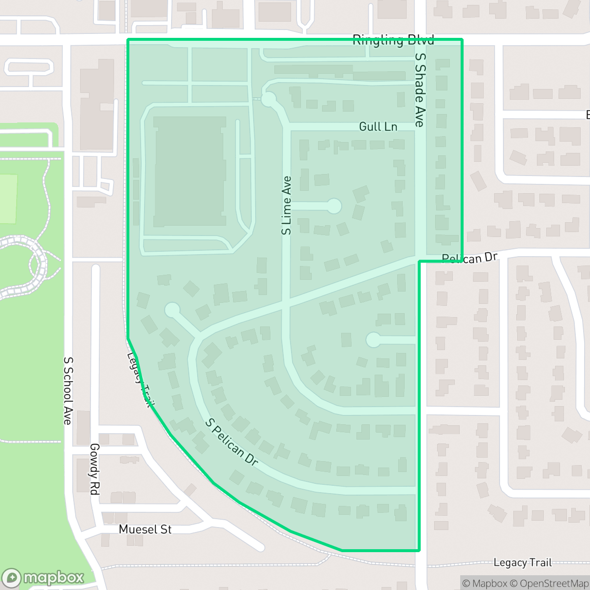 Map showing the location of Terrace Gardens, Sarasota, FL