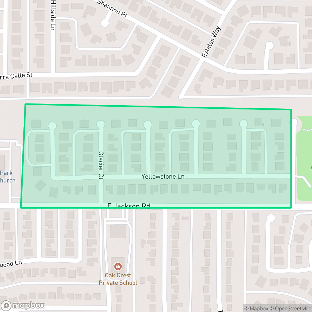 Map showing the location of Parks of Carrollton, Carrollton, TX
