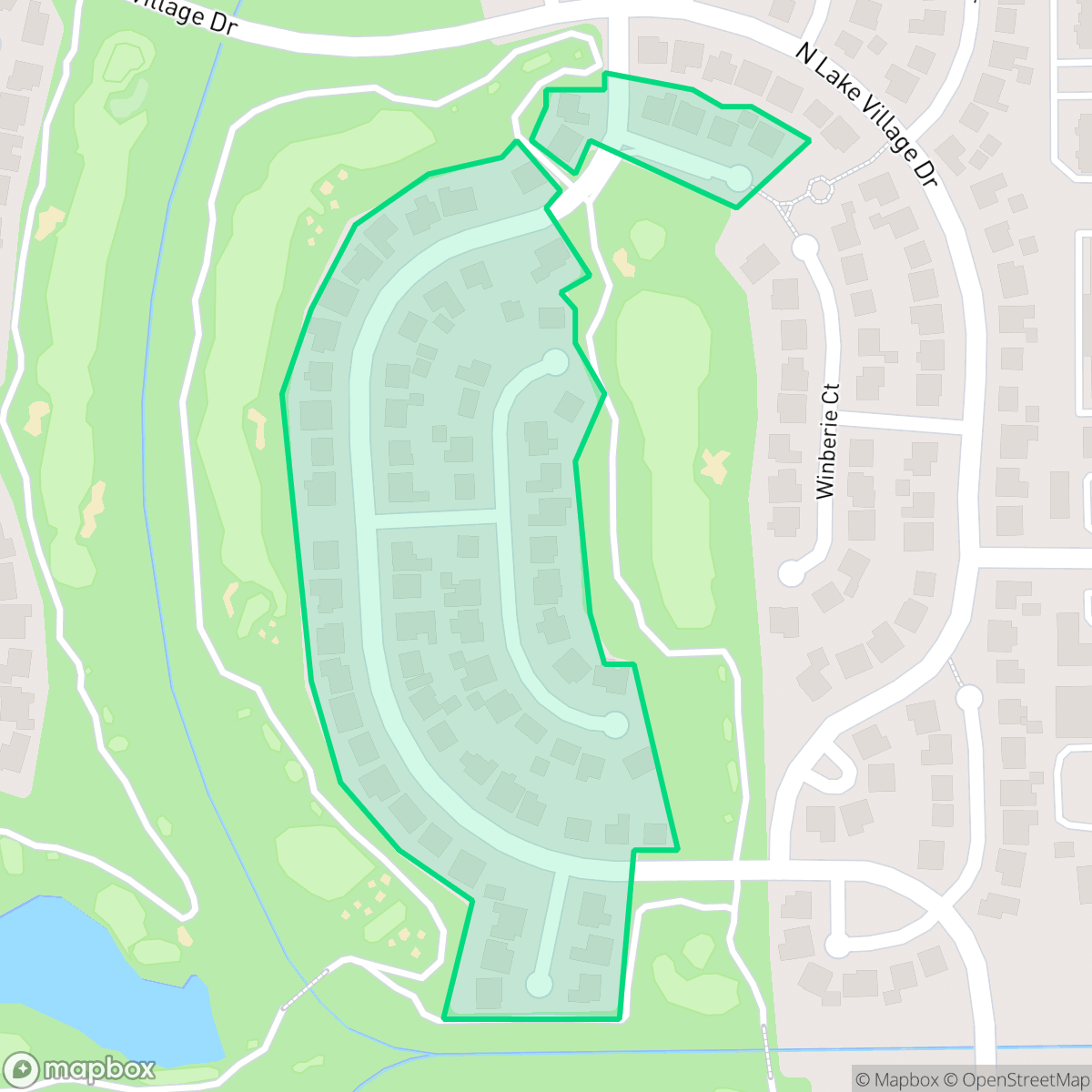 Map showing the location of Turnberry Meadow, Cinco Ranch, TX