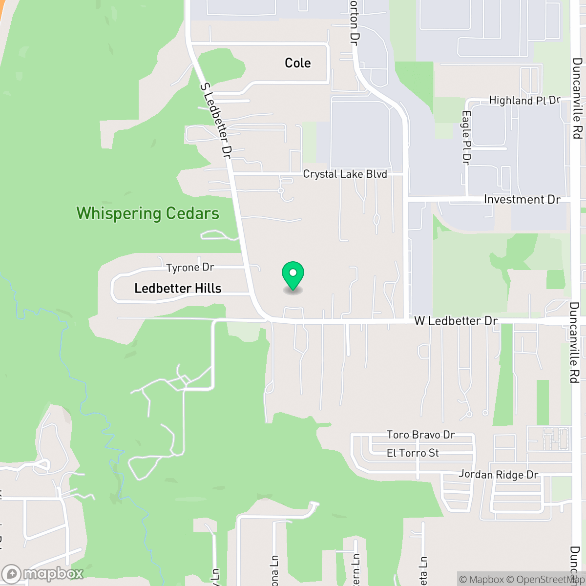 Map showing the location of Southwest Dallas, Dallas, TX