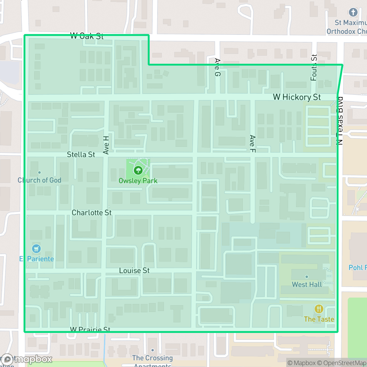 Map showing the location of Cement City, Denton, TX