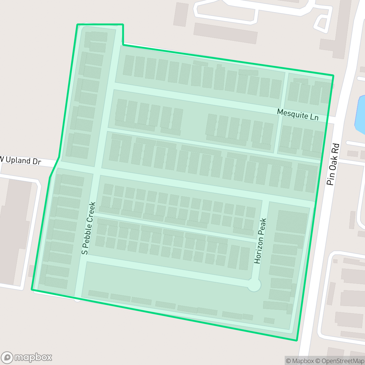 Map showing the location of Vista de Las Colinas, Edinburg, TX