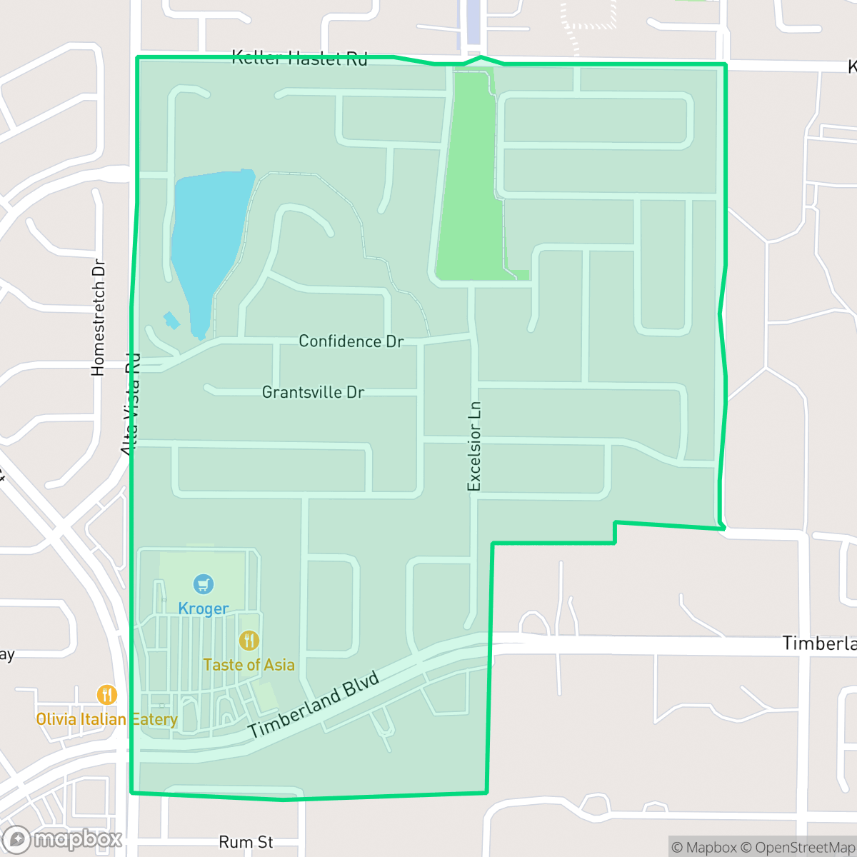 Map showing the location of McPherson Ranch, Fort Worth, TX