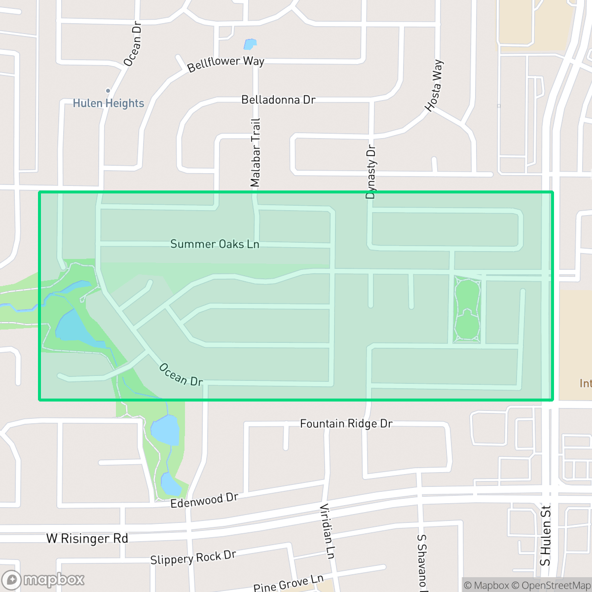 Map showing the location of Stone Meadow, Fort Worth, TX