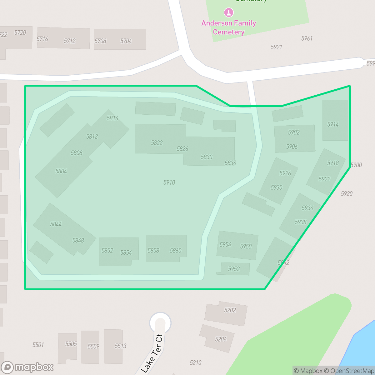 Map showing the location of Crows Nest, Garland, TX