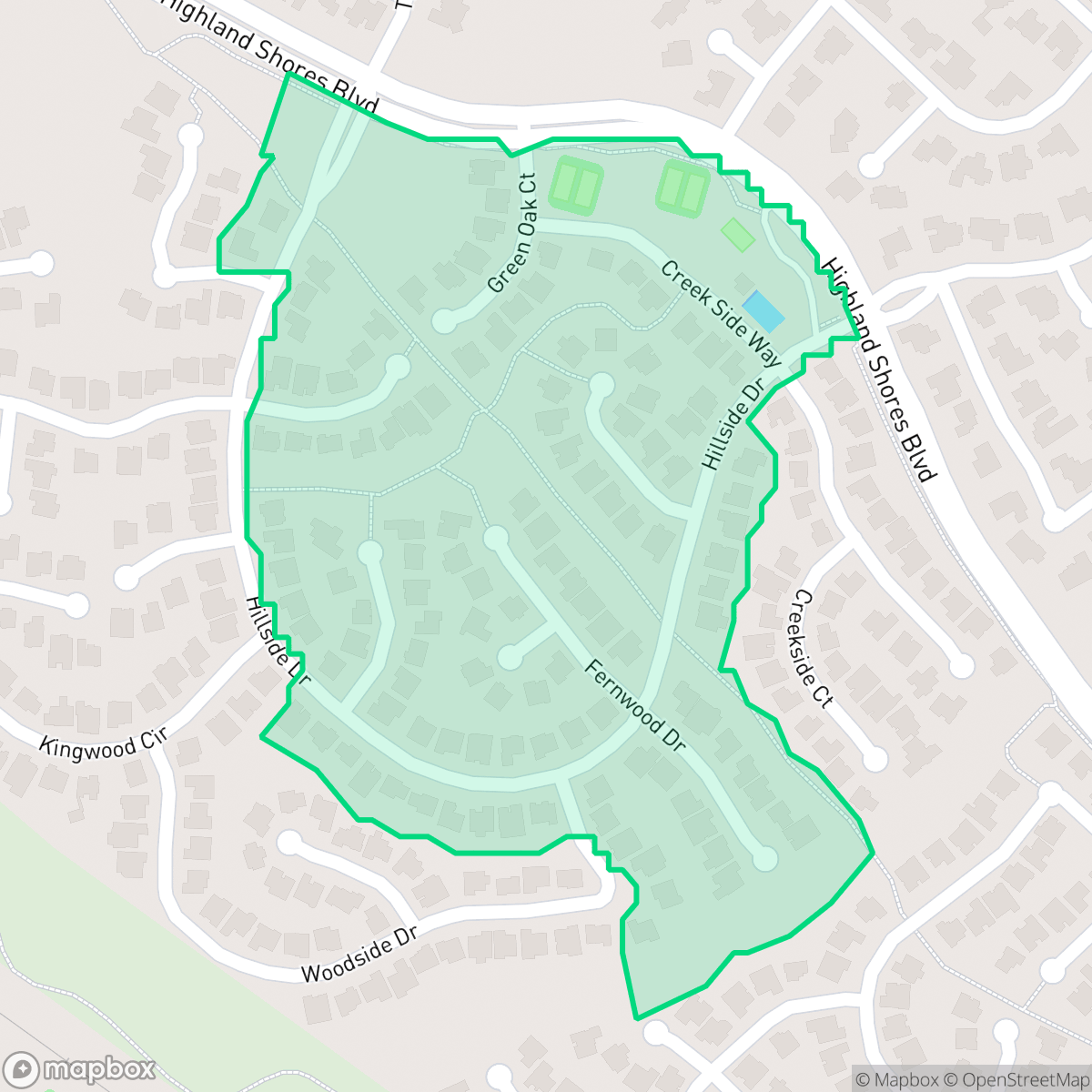 Map showing the location of Highland Shores 6-P, Highland Village, TX