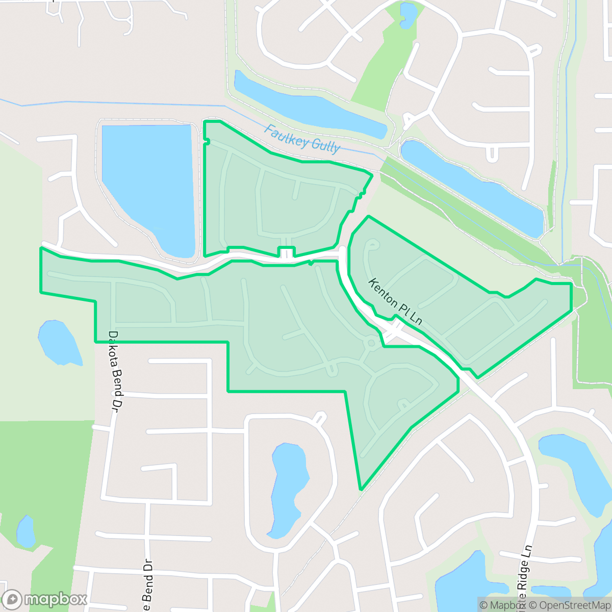 Map showing the location of Enclave at Northpointe, Houston, TX