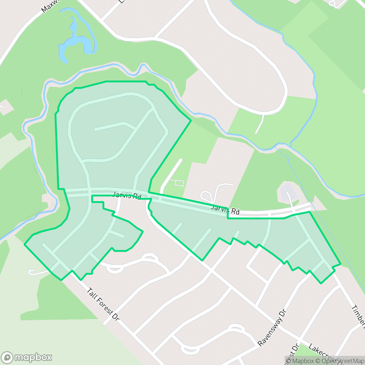 Map showing the location of Saracen Park, Houston, TX