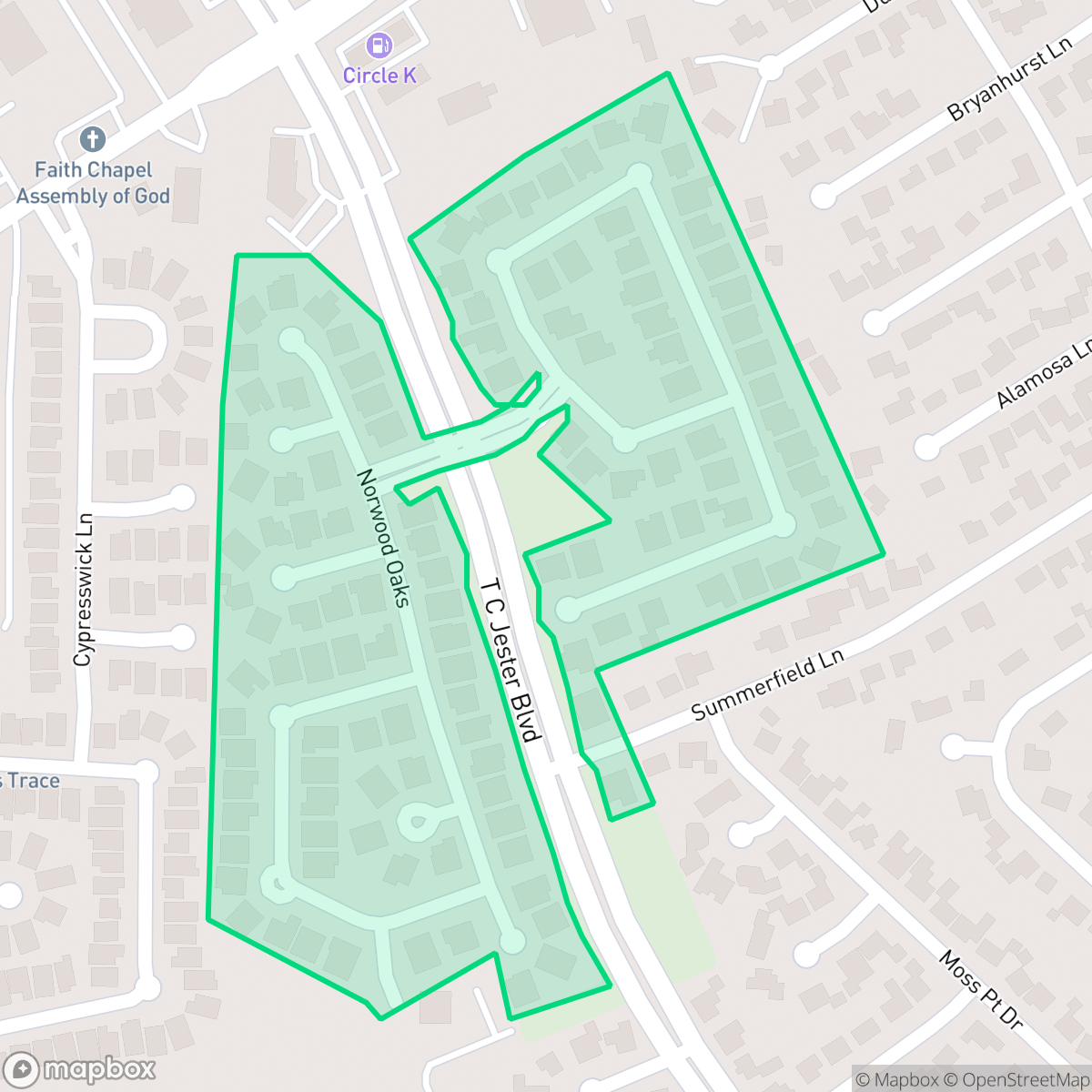 Map showing the location of Terravista, Houston, TX