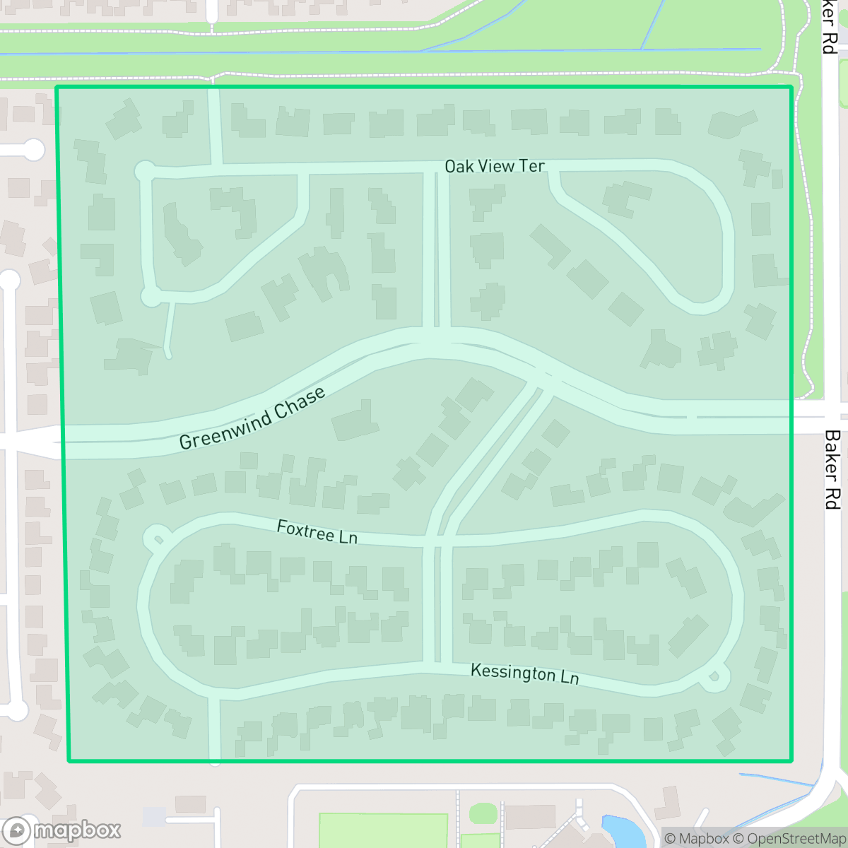 Map showing the location of Windsor Park, Houston, TX