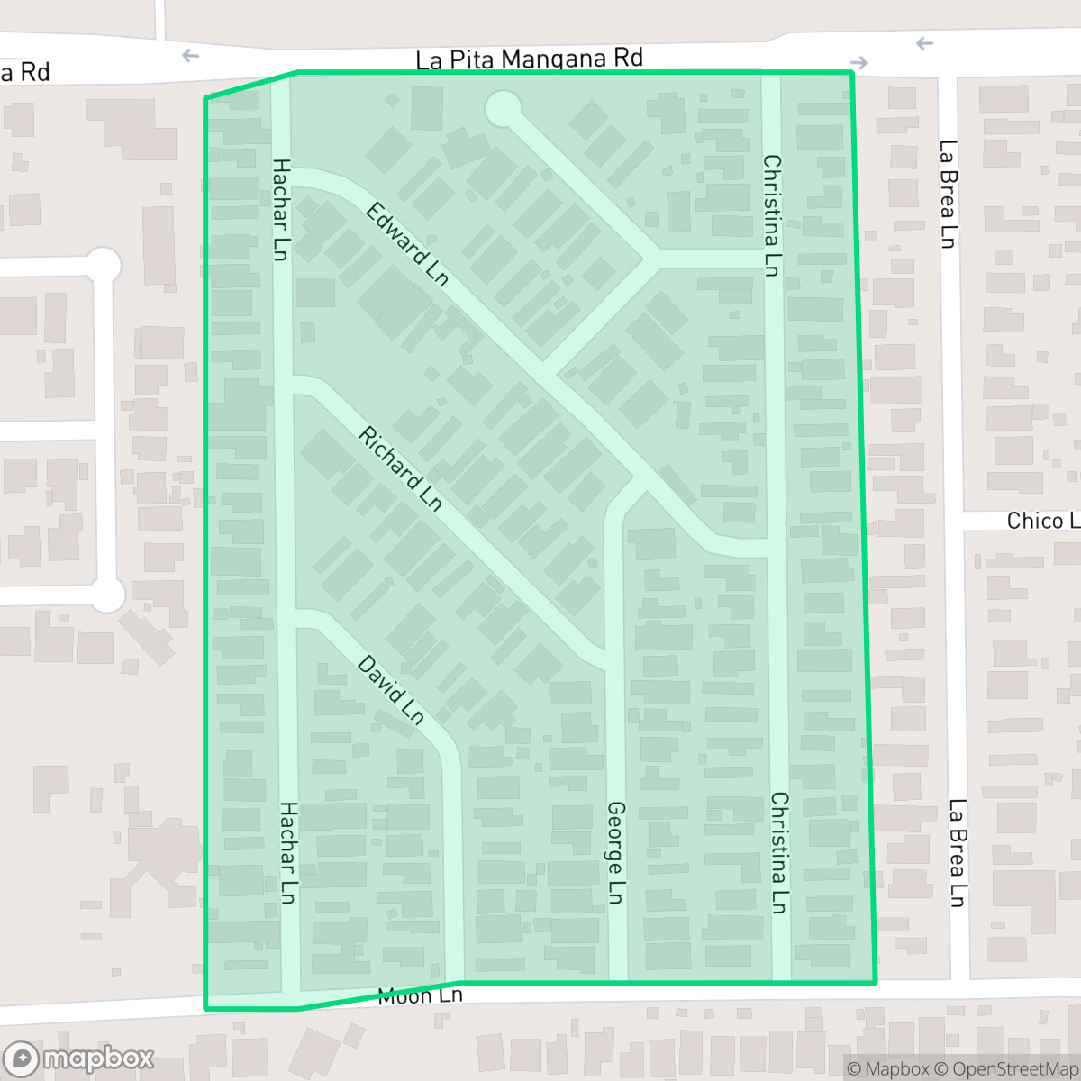 Map showing the location of River South Mobile Home, Laredo, TX