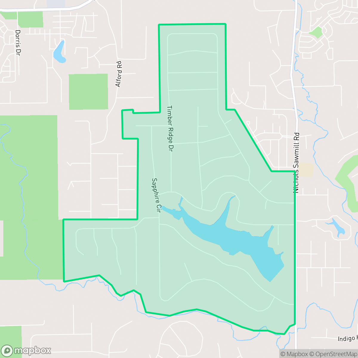Map showing the location of Indigo Lake Estates, Magnolia, TX