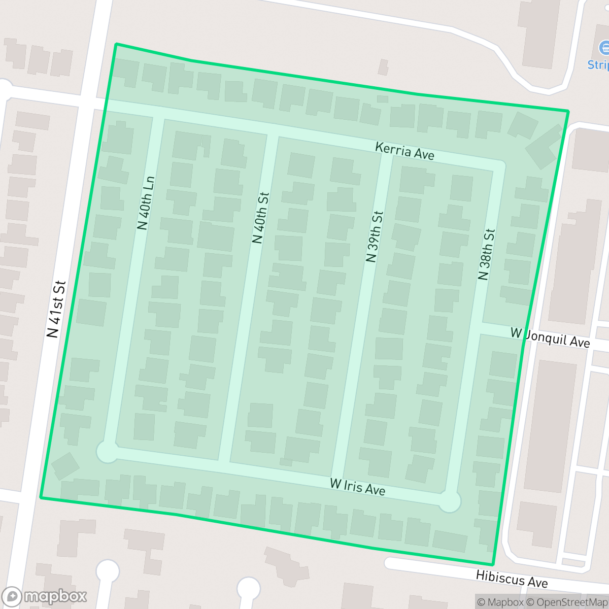 Map showing the location of Ivory Palm Estates, McAllen, TX