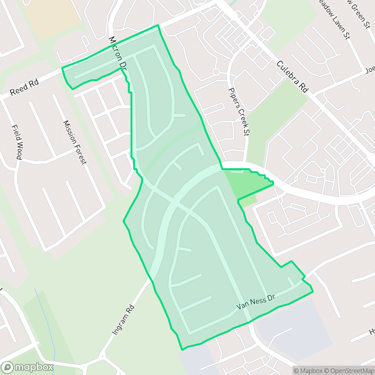 Map showing the location of Crown Meadows, San Antonio, TX