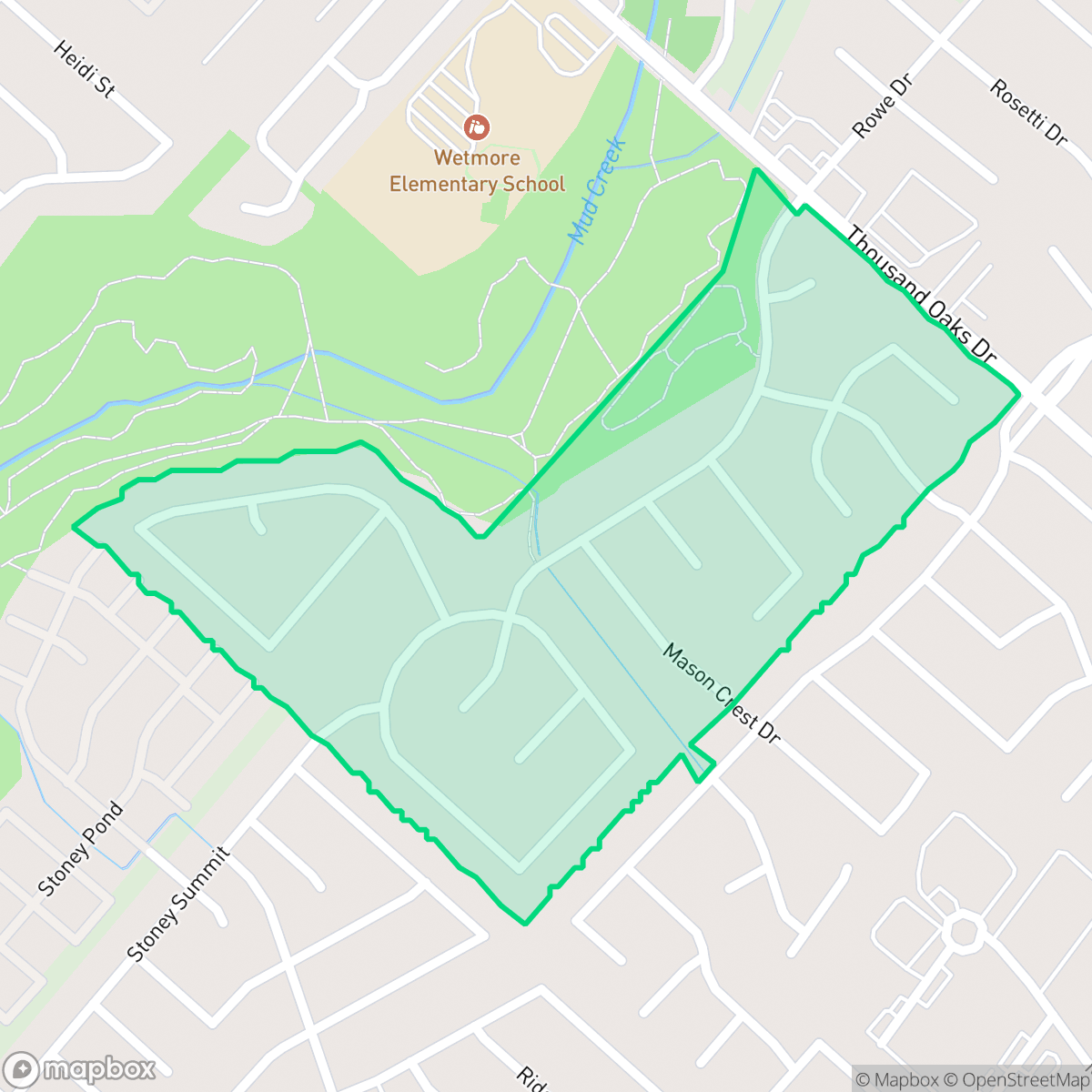 Map showing the location of Hunters Mill, San Antonio, TX