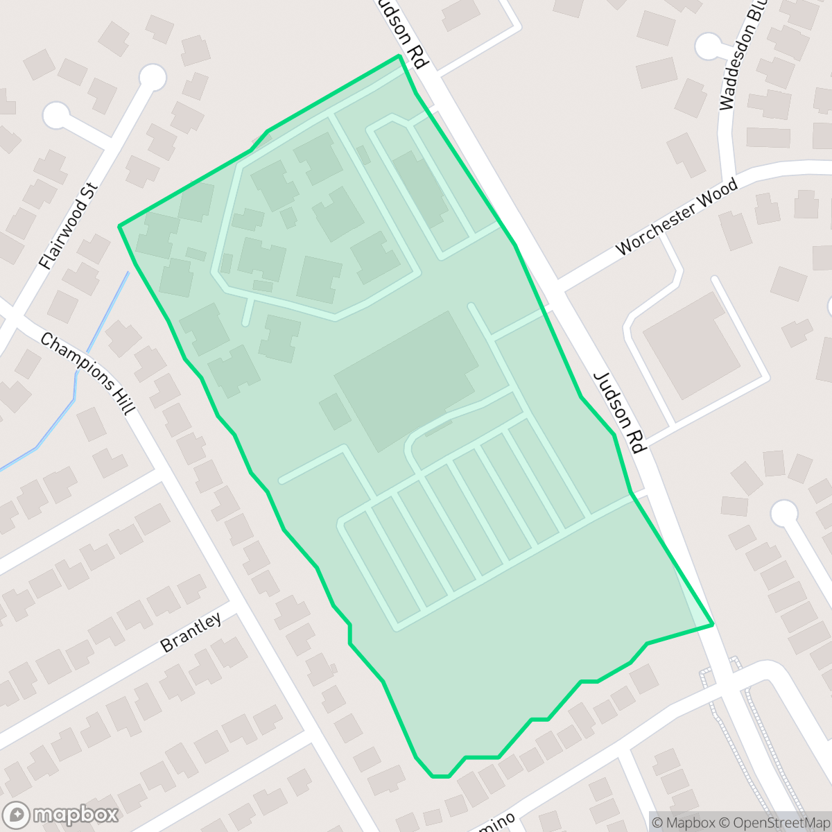 Map showing the location of Stone Wood, San Antonio, TX