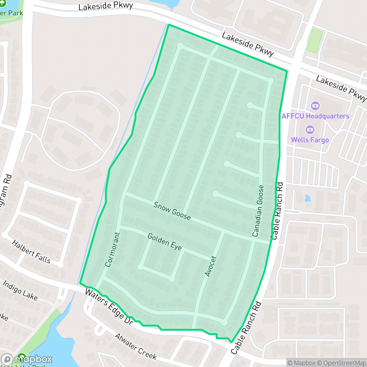 Map showing the location of The Enclave at Lakeside, San Antonio, TX