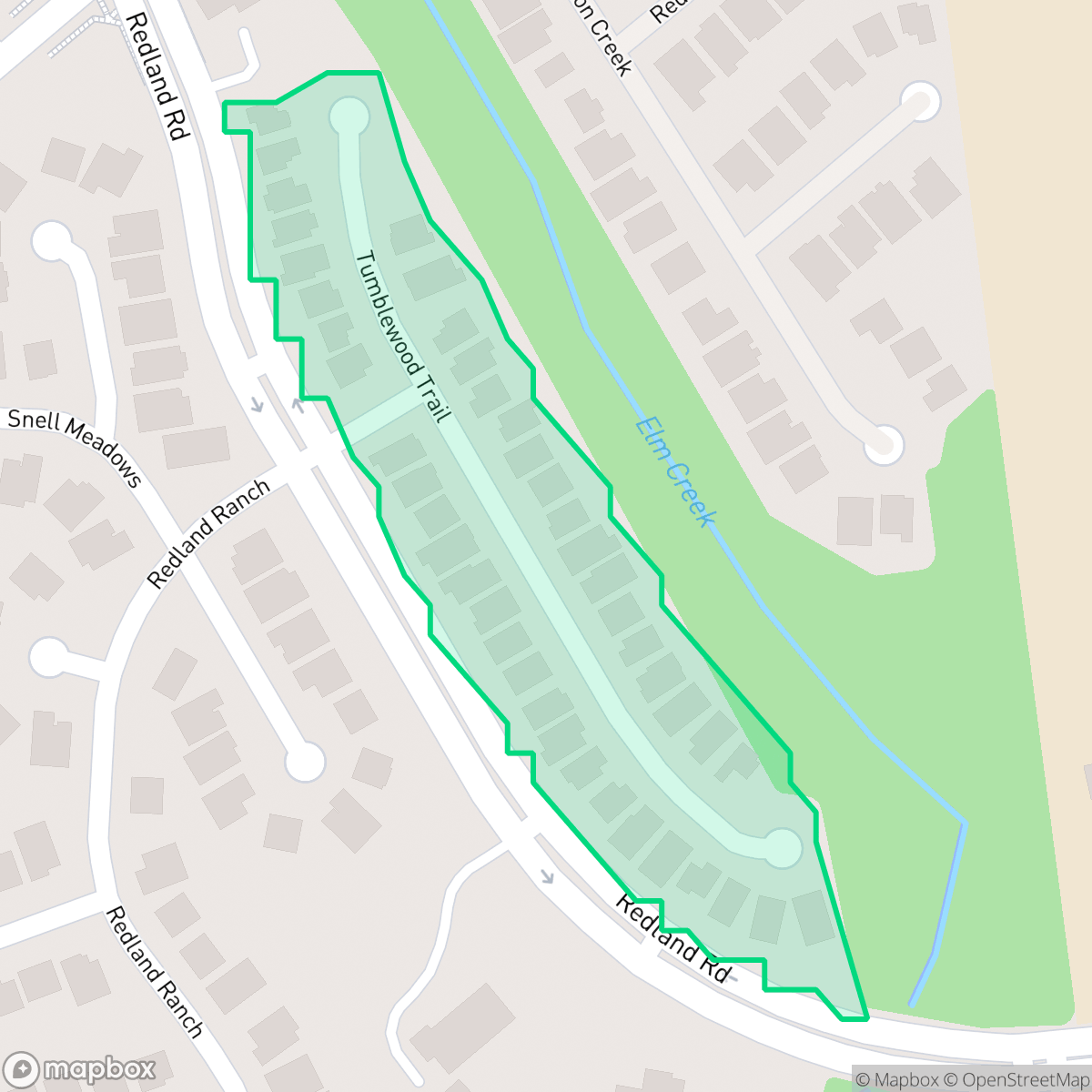 Map showing the location of Villas at Redland Ranch, San Antonio, TX