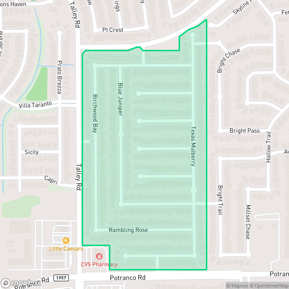 Map showing the location of Vista at the Villages of Westcreek, San Antonio, TX
