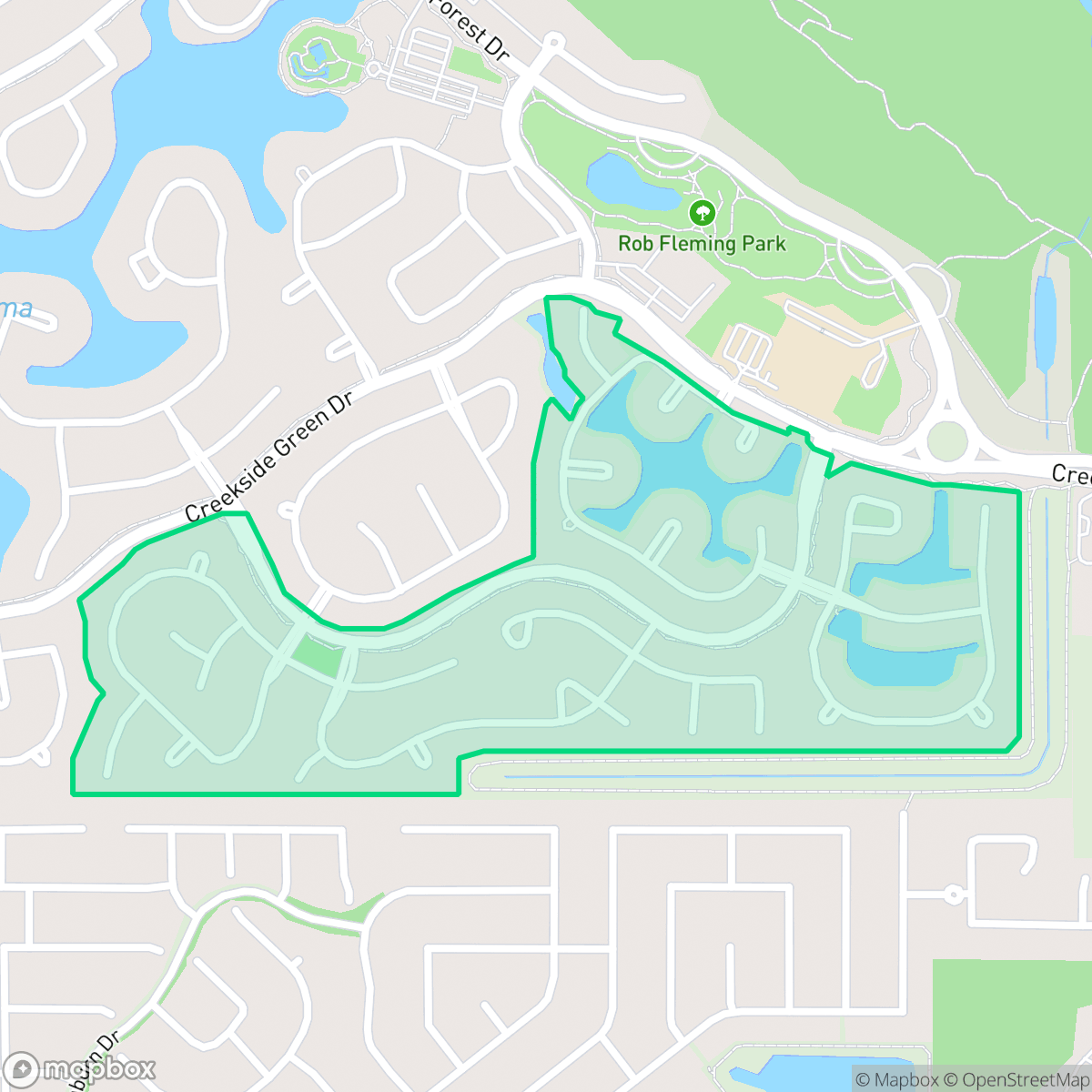 Map showing the location of Wilde Creek, The Woodlands, TX